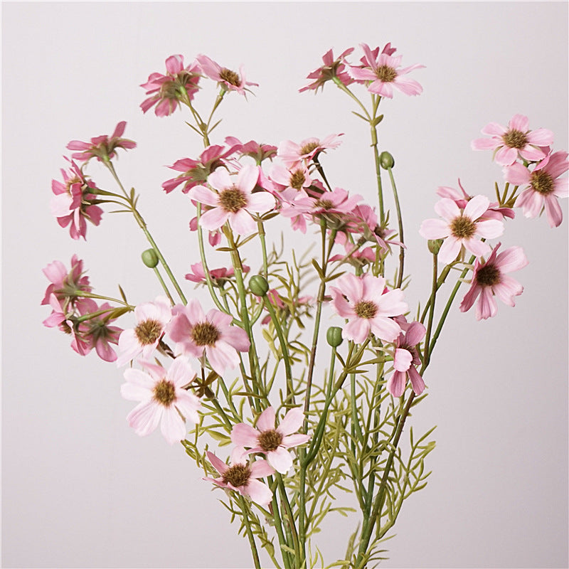 Real Touch Lace Chrysanthemum Stem, 26", Lifelike Artificial Flower in Autumnal Hues, Tall Faux Floral for Vase, Fall Home Decor, Seasonal Arrangements