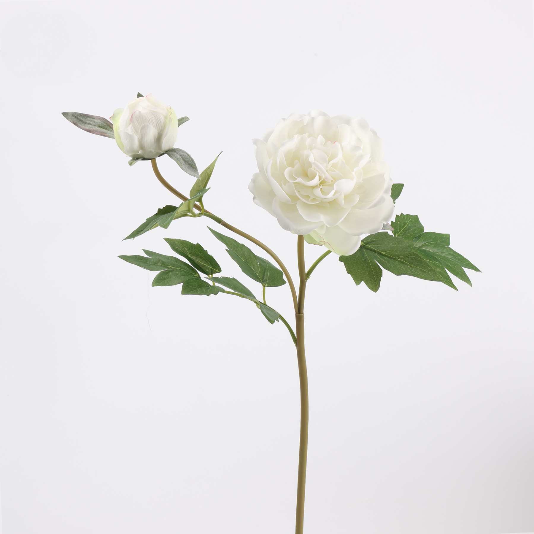 Large Real Touch Peony Stem, 29" (74cm), Lifelike Autumn Faux Flower for Vase Filler, Home Decor, Seasonal Arrangement, Wedding