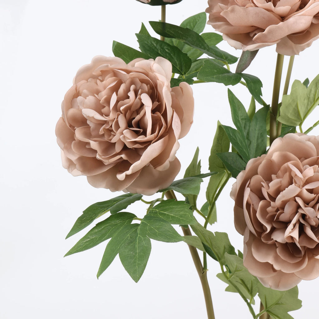 Large Real Touch Peony Stem, 29" (74cm), Lifelike Autumn Faux Flower for Vase Filler, Home Decor, Seasonal Arrangement, Wedding