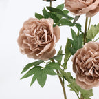 Large Real Touch Peony Stem, 29" (74cm), Lifelike Autumn Faux Flower for Vase Filler, Home Decor, Seasonal Arrangement, Wedding