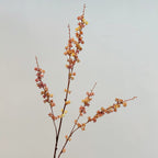 Autumn Faux Millet Branches - 35.4" Real-Touch Decorative Stems in White, Red, and Green - Perfect for Home Decor, Weddings, and Floral Arrangements