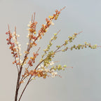 Autumn Faux Millet Branches - 35.4" Real-Touch Decorative Stems in White, Red, and Green - Perfect for Home Decor, Weddings, and Floral Arrangements
