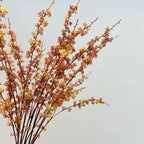 Autumn Faux Millet Branches - 35.4" Real-Touch Decorative Stems in White, Red, and Green - Perfect for Home Decor, Weddings, and Floral Arrangements