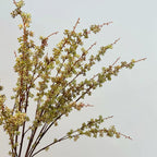 Autumn Faux Millet Branches - 35.4" Real-Touch Decorative Stems in White, Red, and Green - Perfect for Home Decor, Weddings, and Floral Arrangements