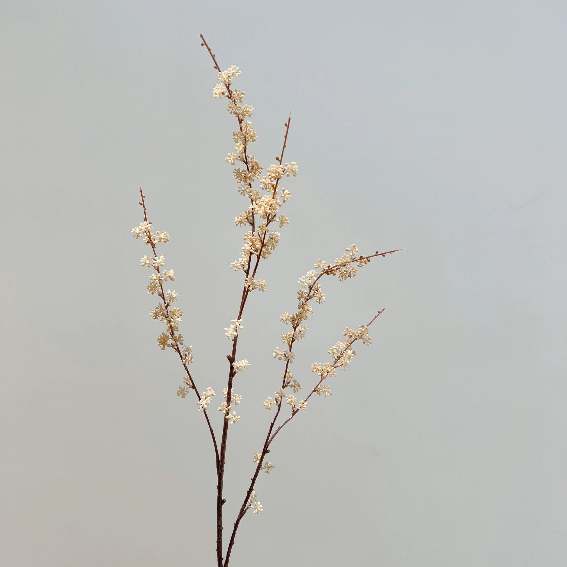 Autumn Faux Millet Branches - 35.4" Real-Touch Decorative Stems in White, Red, and Green - Perfect for Home Decor, Weddings, and Floral Arrangements