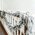 Real-Touch Christmas Snowberry Vine Garland, 71" Soft Foam, Holiday Home Decor, Festive Table Centerpiece, Wedding & Event Decoration