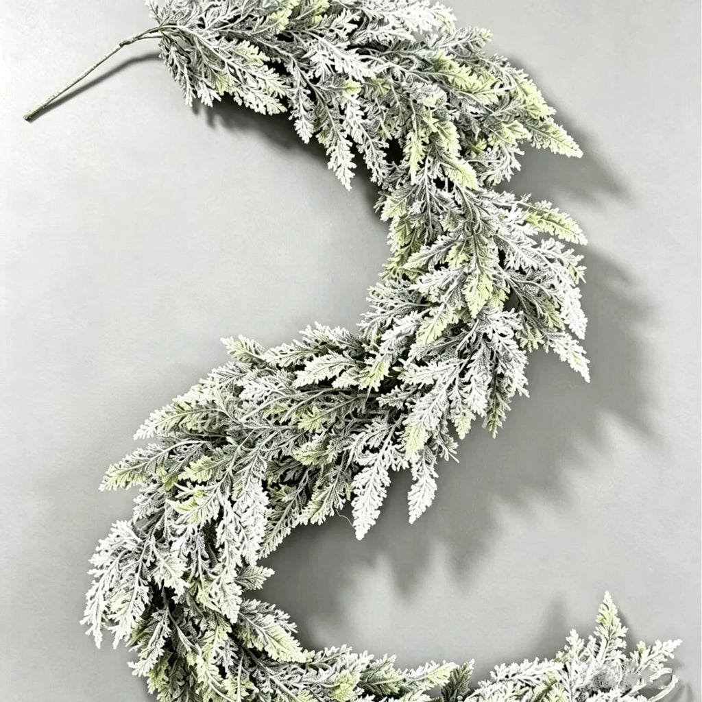 Real-Touch Christmas Snowberry Vine Garland, 71" Soft Foam, Holiday Home Decor, Festive Table Centerpiece, Wedding & Event Decoration