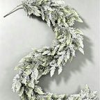 Real-Touch Christmas Snowberry Vine Garland, 71" Soft Foam, Holiday Home Decor, Festive Table Centerpiece, Wedding & Event Decoration