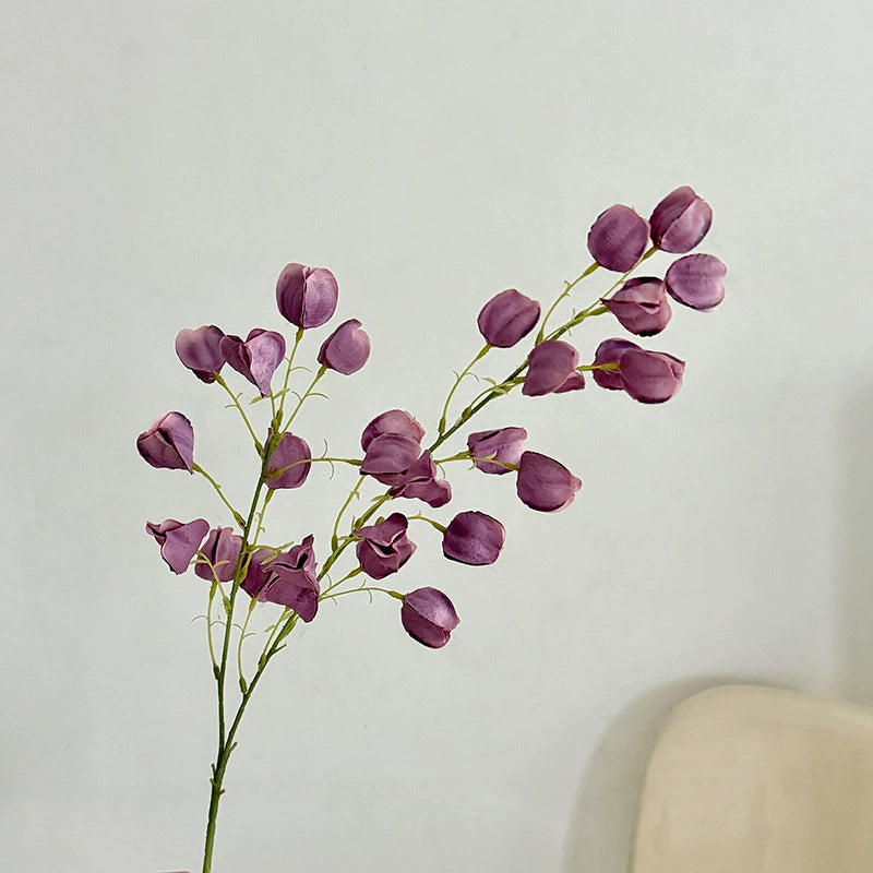 Realistic Lantern Fruit Faux Flowers, 39” Decorative Home Accent, 8 Colours for Vases, Living Room, Weddings, Events