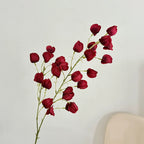 Realistic Lantern Fruit Faux Flowers, 39” Decorative Home Accent, 8 Colours for Vases, Living Room, Weddings, Events