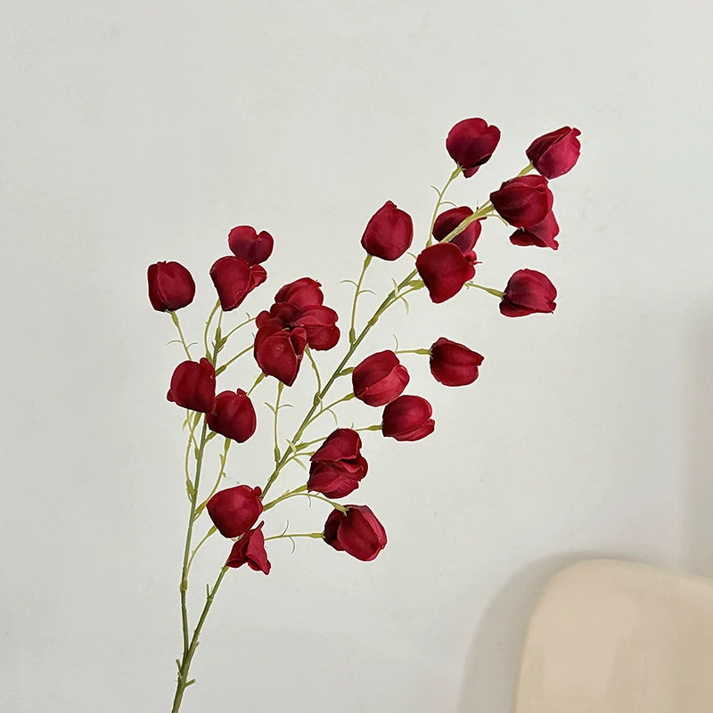 Realistic Lantern Fruit Faux Flowers, 39” Decorative Home Accent, 8 Colours for Vases, Living Room, Weddings, Events