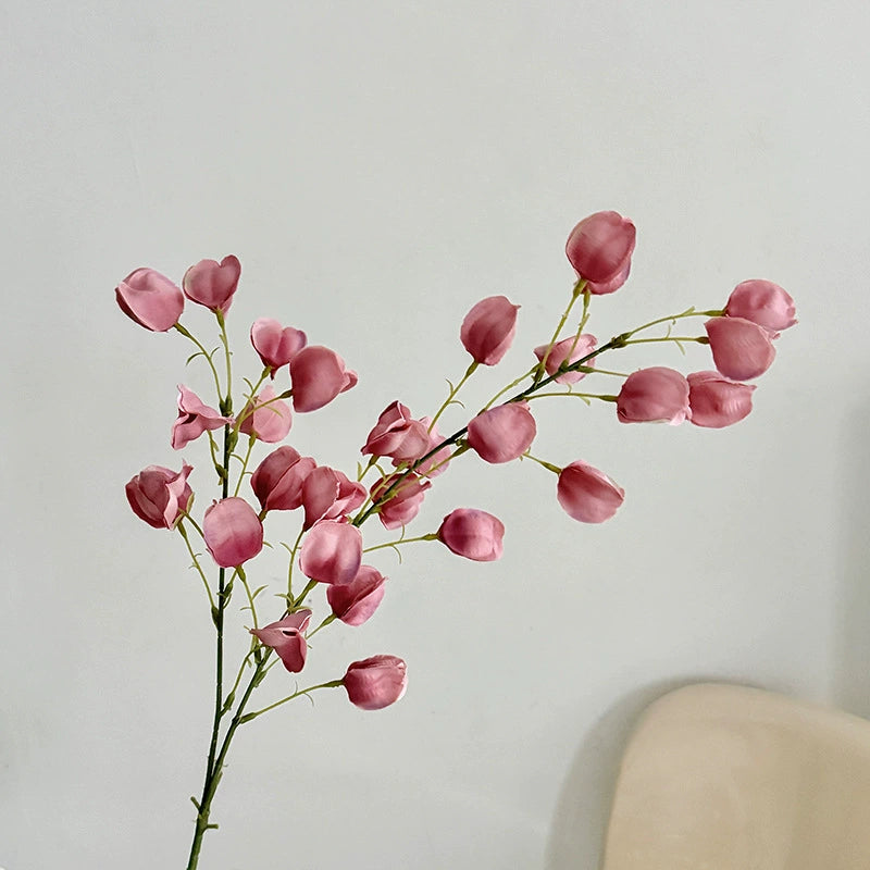 Realistic Lantern Fruit Faux Flowers, 39” Decorative Home Accent, 8 Colours for Vases, Living Room, Weddings, Events