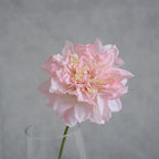 Single Toasted Edge Dahlia Stem, 12-Inch Realistic Faux Flower, Life-Like 4" Bloom for Vase, Home Decor, Wedding Bouquets & DIY Floral Arrangements