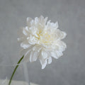 Single Toasted Edge Dahlia Stem, 12-Inch Realistic Faux Flower, Life-Like 4" Bloom for Vase, Home Decor, Wedding Bouquets & DIY Floral Arrangements