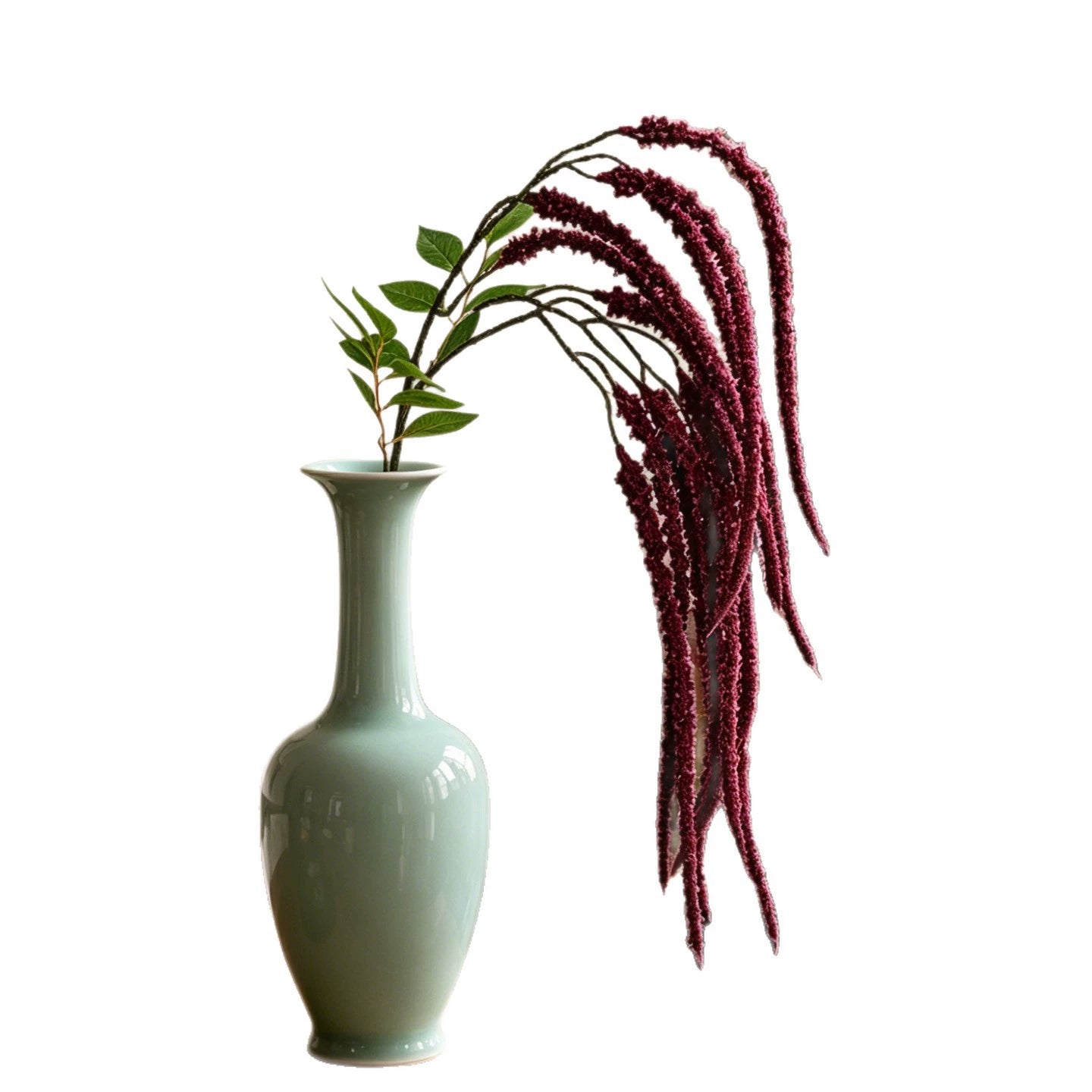 Realistic Hanging Faux Floral Tears, 37" Soft Silk, Burgundy, White, Green, Perfect for Weddings, Home Decor, Event Planning