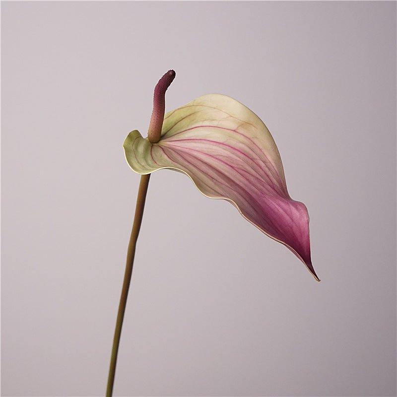 Real Touch 28" Moisture-Loving Red Anthurium, 7.5" Bloom, Ideal for Home Decor, Weddings, Event Planning, and Floral Arrangements