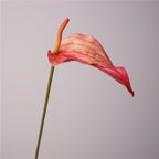 Real Touch 28" Moisture-Loving Red Anthurium, 7.5" Bloom, Ideal for Home Decor, Weddings, Event Planning, and Floral Arrangements
