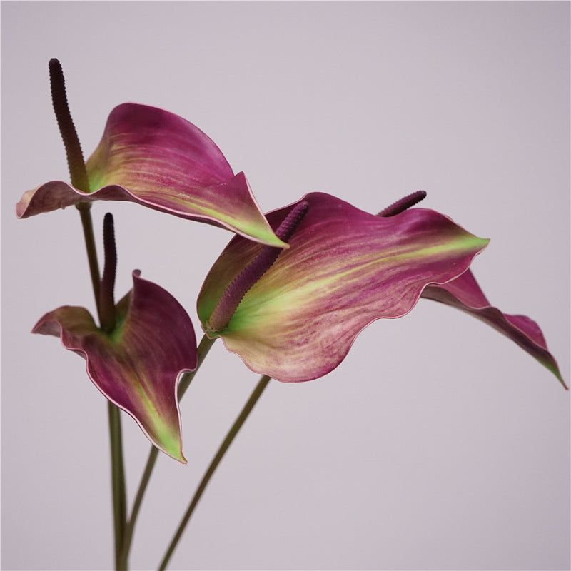 Real Touch 28" Moisture-Loving Red Anthurium, 7.5" Bloom, Ideal for Home Decor, Weddings, Event Planning, and Floral Arrangements