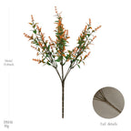 Realistic Faux Autumn Lavender Flowers, 12-Piece Bulk Bundle, 13" Tall Artificial Bouquets for Wedding Centerpieces, Home & Patio Decor