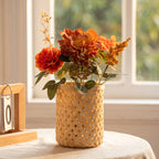 Autumn Artificial Flower Bouquet, 15" Realistic Faux Floral Arrangement, Life-Like Harvest Flowers for Vase, Rustic Home Decor, Wedding & Events