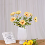 Large Faux Poppy Stem, 24" Tall Realistic Iceland Poppy, Life-Like Artificial Flower for Vase, Home Decor, Wedding & Event Arrangements