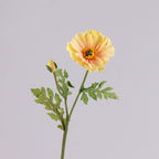 Large Faux Poppy Stem, 24" Tall Realistic Iceland Poppy, Life-Like Artificial Flower for Vase, Home Decor, Wedding & Event Arrangements