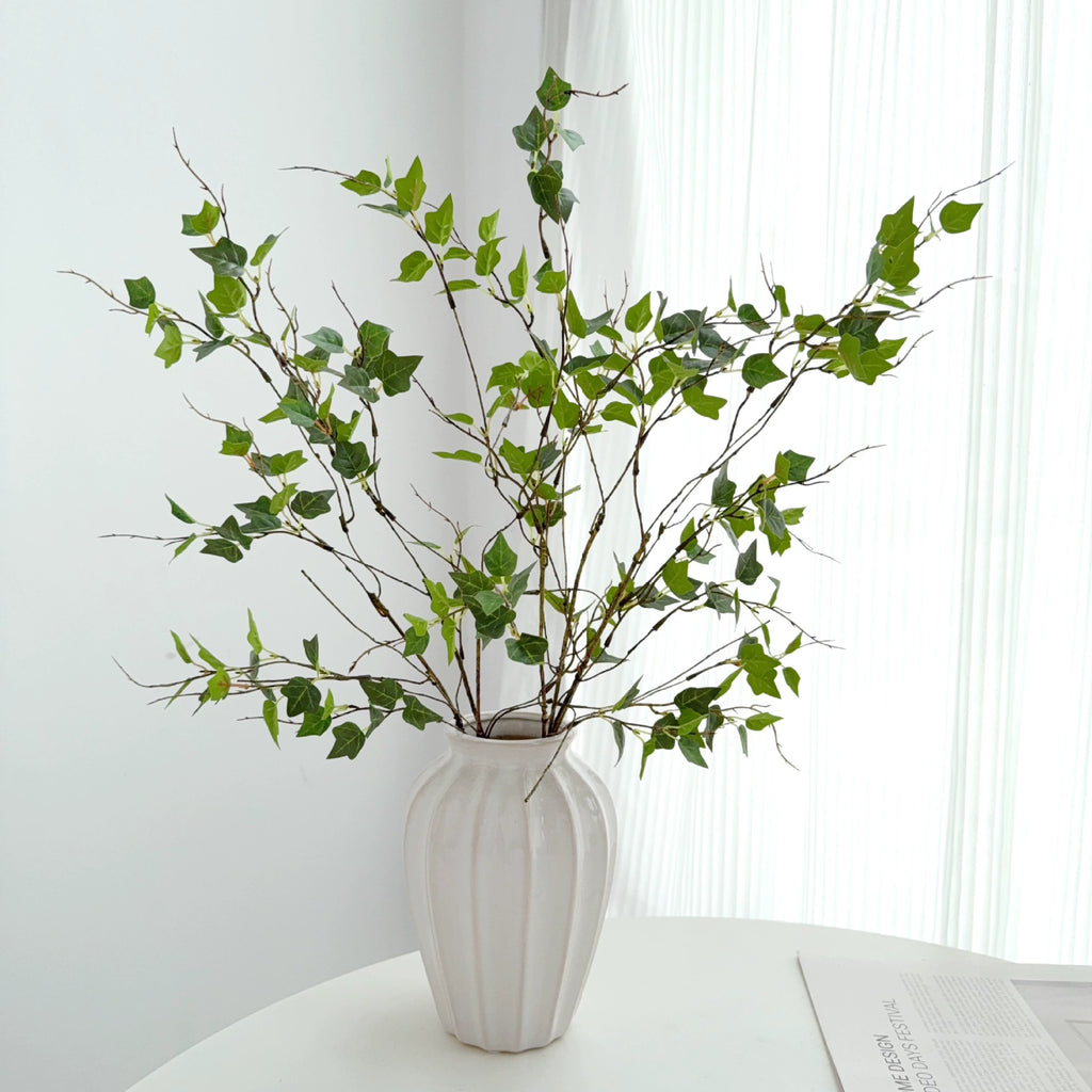 Faux Ivy Trailing Branch, 23" Realistic Greenery Stem, Lifelike Decorative Vine for Vase Filler, Home Decor, Weddings & Events