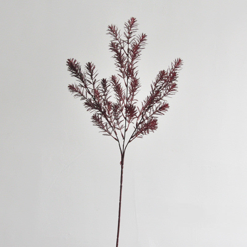 Lifelike Autumn Norfolk Pine Stem, 27" Tall Faux Greenery, Realistic Botanical for Vase Filler, Seasonal Home Decor, Weddings & Floral Design