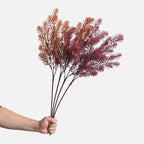 Lifelike Autumn Norfolk Pine Stem, 27" Tall Faux Greenery, Realistic Botanical for Vase Filler, Seasonal Home Decor, Weddings & Floral Design