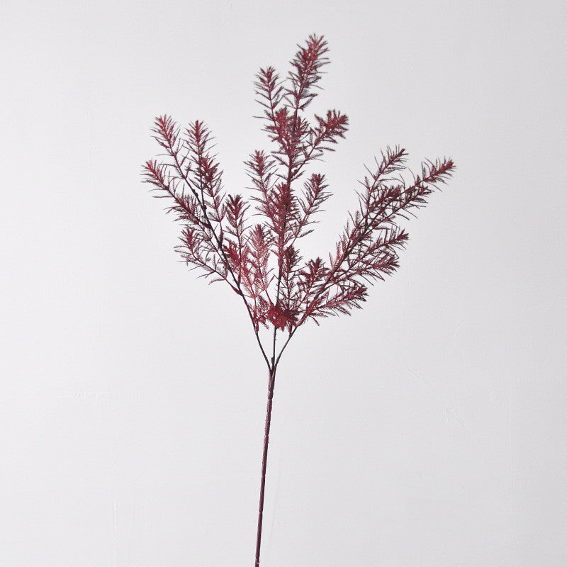 Lifelike Autumn Norfolk Pine Stem, 27" Tall Faux Greenery, Realistic Botanical for Vase Filler, Seasonal Home Decor, Weddings & Floral Design