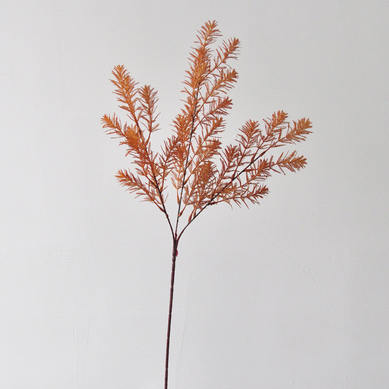 Lifelike Autumn Norfolk Pine Stem, 27" Tall Faux Greenery, Realistic Botanical for Vase Filler, Seasonal Home Decor, Weddings & Floral Design