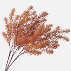 Lifelike Autumn Norfolk Pine Stem, 27" Tall Faux Greenery, Realistic Botanical for Vase Filler, Seasonal Home Decor, Weddings & Floral Design