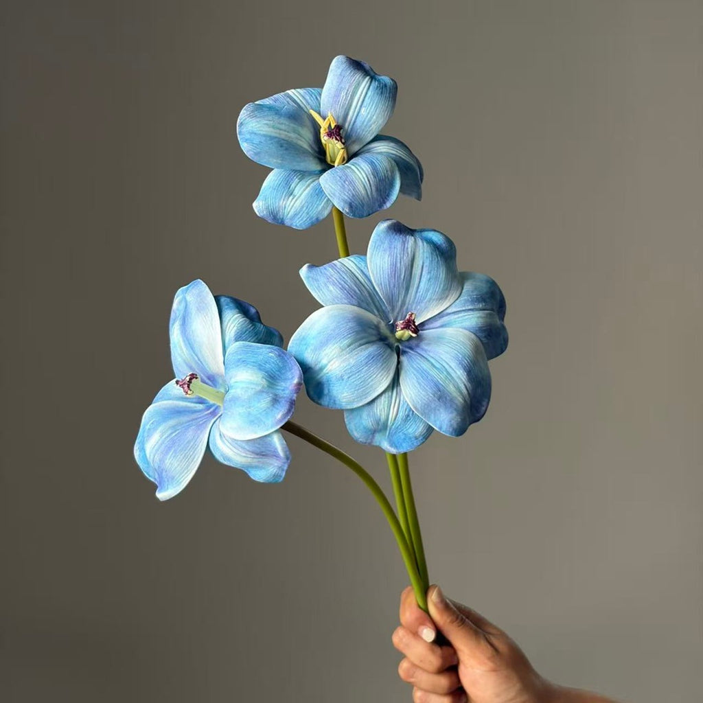 Realistic Open Tulip Bouquet, 20" Tall, 5" Bloom Diameter, Perfect for Home Decor, Weddings, Events, and Floral Arrangements