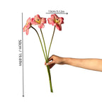 Realistic Open Tulip Bouquet, 20" Tall, 5" Bloom Diameter, Perfect for Home Decor, Weddings, Events, and Floral Arrangements