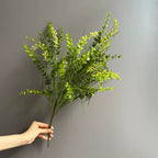 Faux Eucalyptus Berry Stem, 25" Tall Realistic Greenery Spray, Textured Artificial Branch for Vase Filler, Floral Arrangements & Wedding Decor