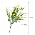 Faux Eucalyptus Berry Stem, 25" Tall Realistic Greenery Spray, Textured Artificial Branch for Vase Filler, Floral Arrangements & Wedding Decor