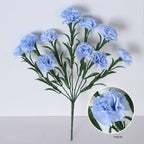 10-Head Artificial Carnation Bouquet, 16" Realistic Faux Flowers for Mother's Day Gift, Home Decor, Wedding Arrangements & Vase Filler