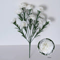 10-Head Artificial Carnation Bouquet, 16" Realistic Faux Flowers for Mother's Day Gift, Home Decor, Wedding Arrangements & Vase Filler