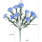 10-Head Artificial Carnation Bouquet, 16" Realistic Faux Flowers for Mother's Day Gift, Home Decor, Wedding Arrangements & Vase Filler