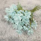 Large Snow Lotus Stem, 24" Faux Flame Flower, 6-Head Realistic Silk Floral for Wedding Bouquets, Event Planners & Vase Arrangements