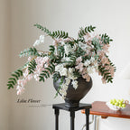 36" Tall Artificial Lilac Stem, Realistic Long-Stem Faux Flower Branch for Vase, Wedding Bouquet, Home Decor, Floral Arrangement