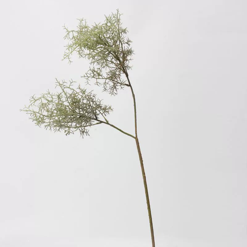 Ethereal Mist Pine Stem, 33" Tall Artificial Smoke Tree Branch, Realistic Airy Foliage for Sculptural Home Decor, Vase Filler, Wedding & Event Design