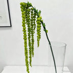 Realistic Cascading Amaranthus, 39" Long Trailing Berry Stem, Faux Hanging Plant for Wall Decor, Planter, Wedding Arrangements