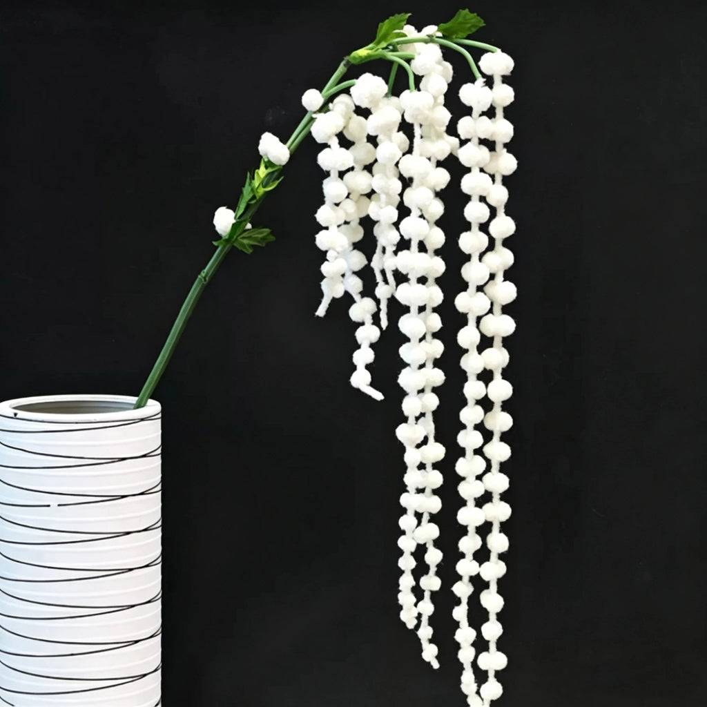 Realistic Cascading Amaranthus, 39" Long Trailing Berry Stem, Faux Hanging Plant for Wall Decor, Planter, Wedding Arrangements