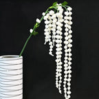 Realistic Cascading Amaranthus, 39" Long Trailing Berry Stem, Faux Hanging Plant for Wall Decor, Planter, Wedding Arrangements