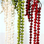 Realistic Cascading Amaranthus, 39" Long Trailing Berry Stem, Faux Hanging Plant for Wall Decor, Planter, Wedding Arrangements