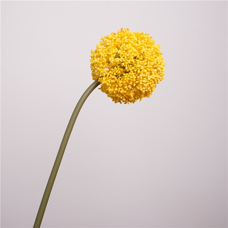Realistic Faux Allium Stem, 30" Tall Artificial Allium Ball Flower, Lifelike Single Stem for Tall Vases, Wedding Decor, Home & Event Floral
