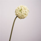 Realistic Faux Allium Stem, 30" Tall Artificial Allium Ball Flower, Lifelike Single Stem for Tall Vases, Wedding Decor, Home & Event Floral