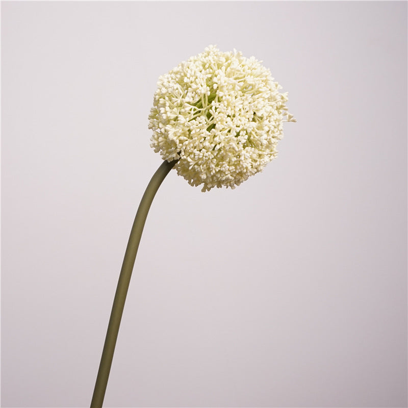 Realistic Faux Allium Stem, 30" Tall Artificial Allium Ball Flower, Lifelike Single Stem for Tall Vases, Wedding Decor, Home & Event Floral