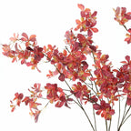 Realistic Hanging Bellflower Faux Plant, 43" Indoor Home Decor, Red & Yellow, Perfect for Weddings, Events, or Window Displays